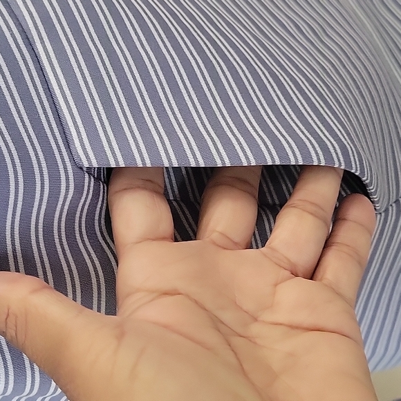 NWT, Columbia Bryce Canyon blue and white striped women's XS Hoodie - Picture 6 of 15